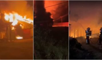 Aviário pega fogo no oeste do Paraná e 21 mil pintinhos morrem