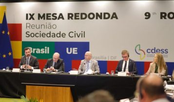 Brasil e União Europeia reforçam parceria estratégica em encontro com a sociedade civil na IX Mesa Redonda em Brasília