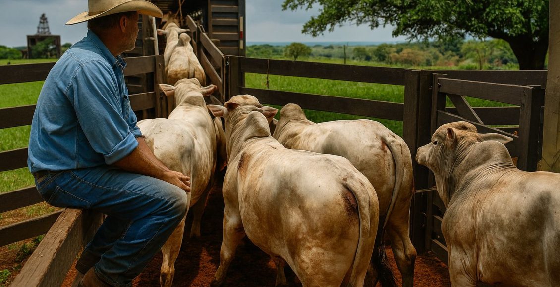 embarque de boi gordo bovinos