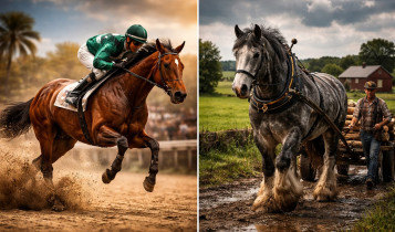 Sangue quente ou sangue frio? A diferença que define força, velocidade e comportamento dos cavalos