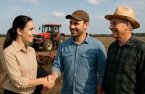 consultora de vendas indo ate produtores rurias oferecer credito rural