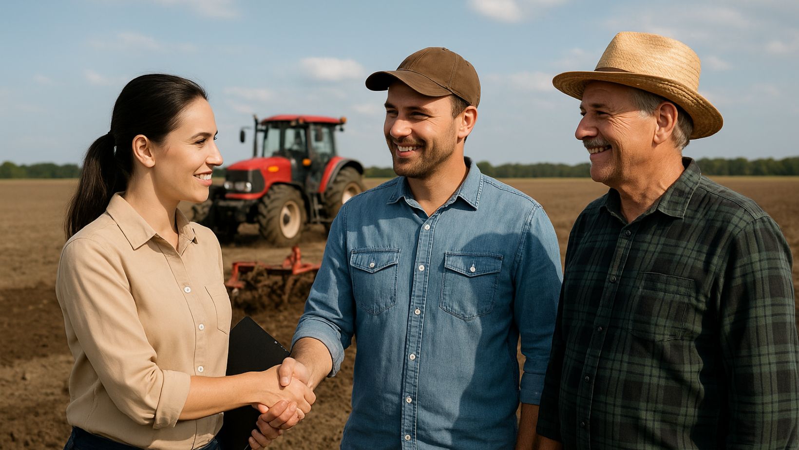consultora de vendas indo ate produtores rurias oferecer credito rural