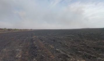 Fogo causado por problema mecânico em máquina atingiu uma área total de 1.463,891 hectares. — Foto: PMA