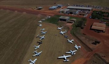 mais de 20 aviões em fazenda de Goiás