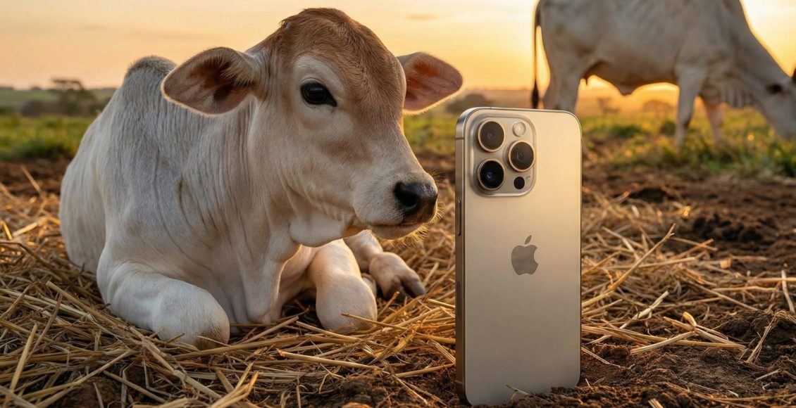iPhone ou Bezerro? Na mão de tolo vira pó, na do produtor vira império