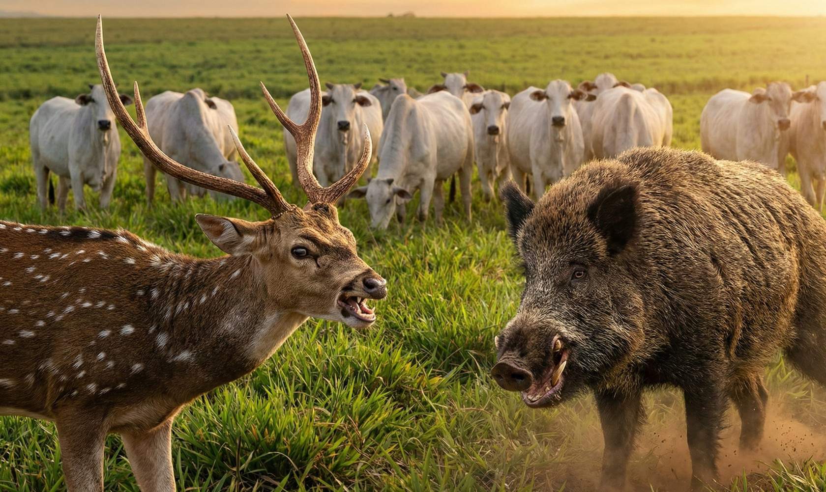 Alerta no campo: Cervo exótico invade o Brasil e pode se tornar praga como o Javali