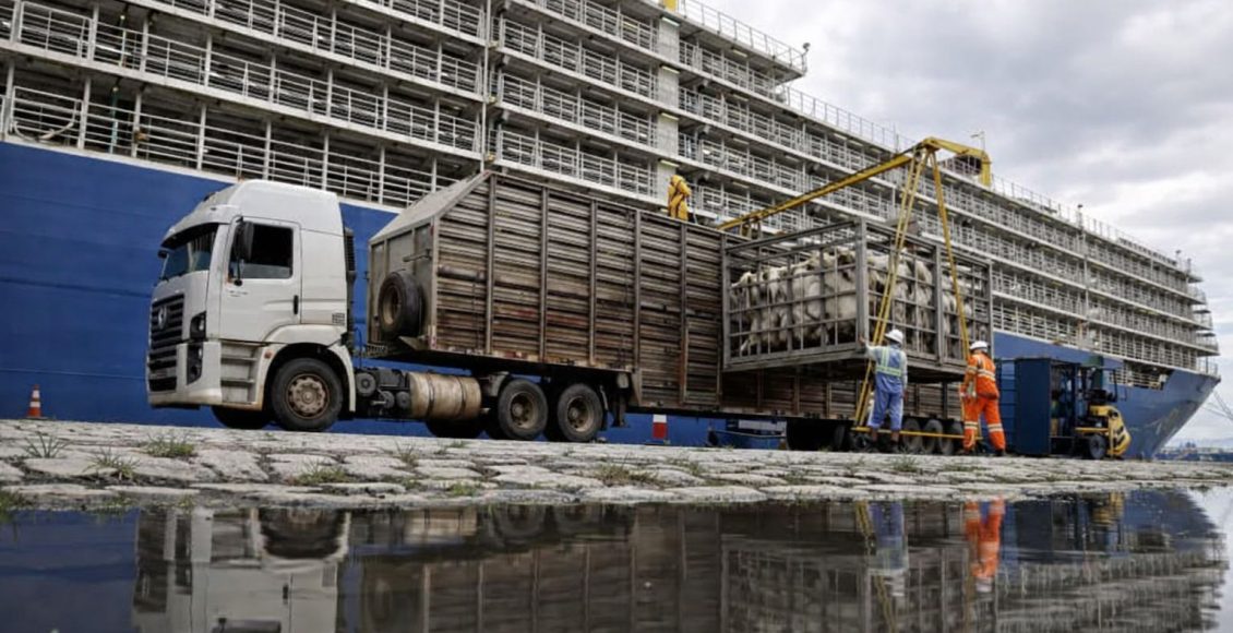 Exportação de gado vivo do Brasil superam 1,05 milhão de bovinos em 2025, um recorde histórico