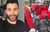 Gusttavo Lima apresenta sua nova aquisição: um trator clássico Massey Ferguson 50x
