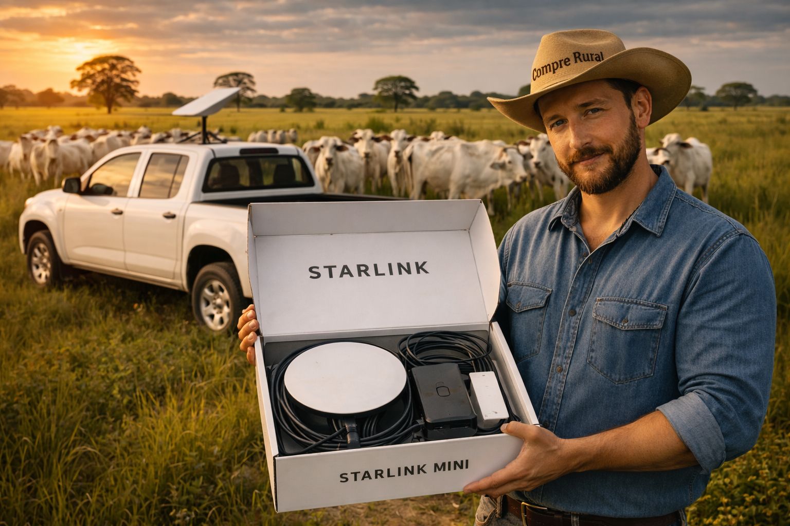kit starlink mini compre rural