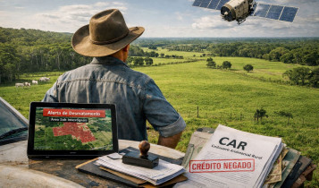 Alerta de satélite passa a bloquear crédito rural e inverte ônus da prova no campo