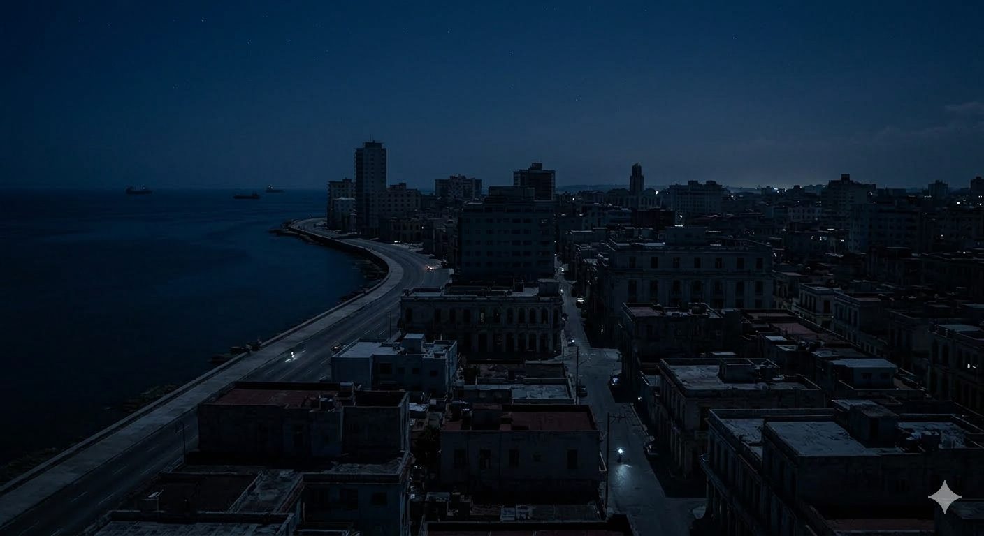 Apagão total em Cuba expõe crise energética agravada pela escassez de combustível