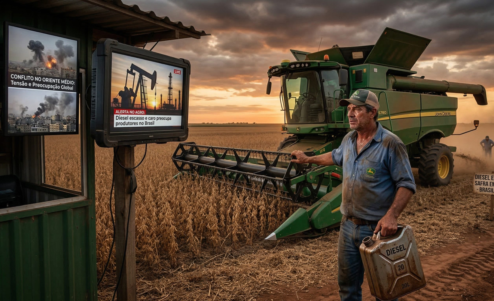 Diesel vira motivo de alerta no agro e conflito no Oriente Médio acende preocupação no Brasil