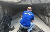 Fiscais interceptam carga de 91t de soja e 22t de fertilizantes em operação