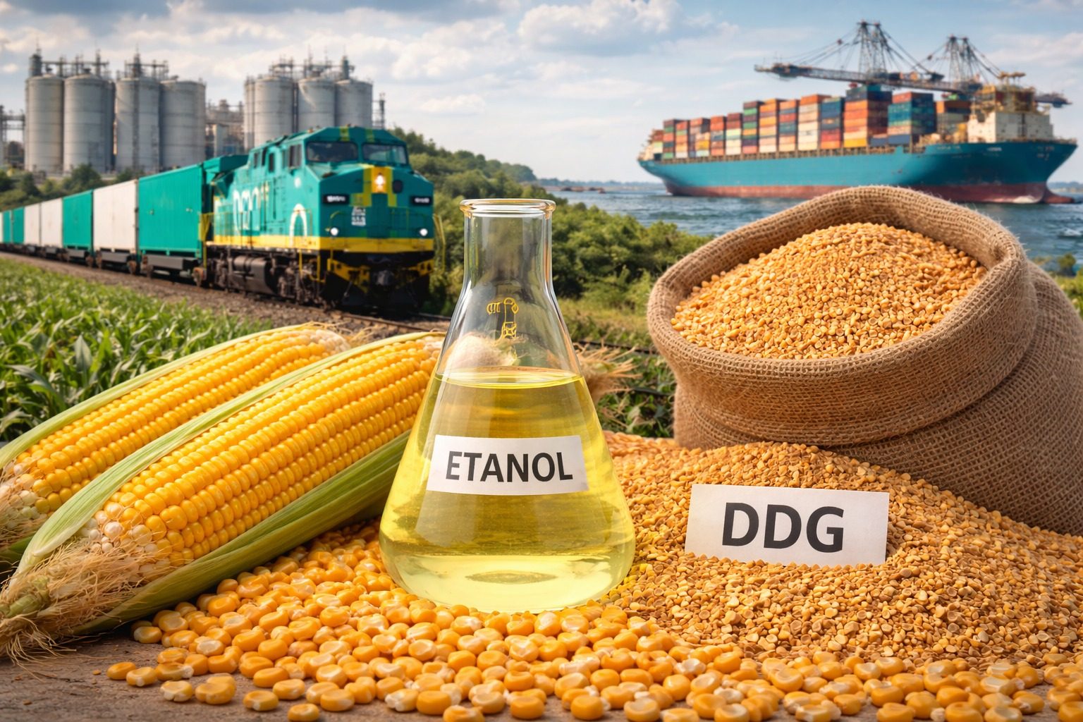 Queda na safra de milho não freia avanço do DDG e impulsiona novas exportações