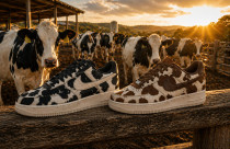 Nike aposta no “cow print” — tênis com estampa de vaca — e o agro invade de vez a moda global