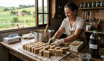 Nada se perde no campo: Como o óleo de fritura vira sabão de primeira na fazenda