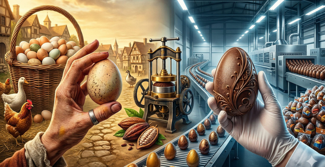 Como o ovo de galinha deu lugar ao chocolate: as raízes históricas da tradição da Páscoa