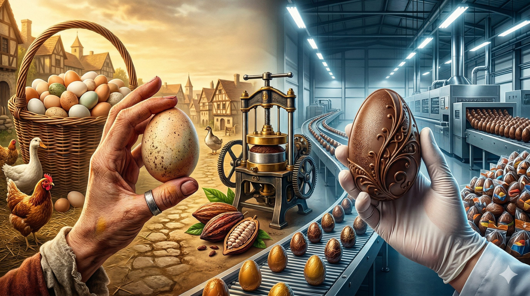 Como o ovo de galinha deu lugar ao chocolate: as raízes históricas da tradição da Páscoa