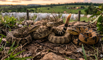 Jararaca, Cascavel ou Surucucu: Você sabe qual delas é a mais letal para o seu rebanho?