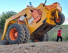 Potência italiana e chassi pernambucano: a máquina que vence inclinações de 40 graus no canavial