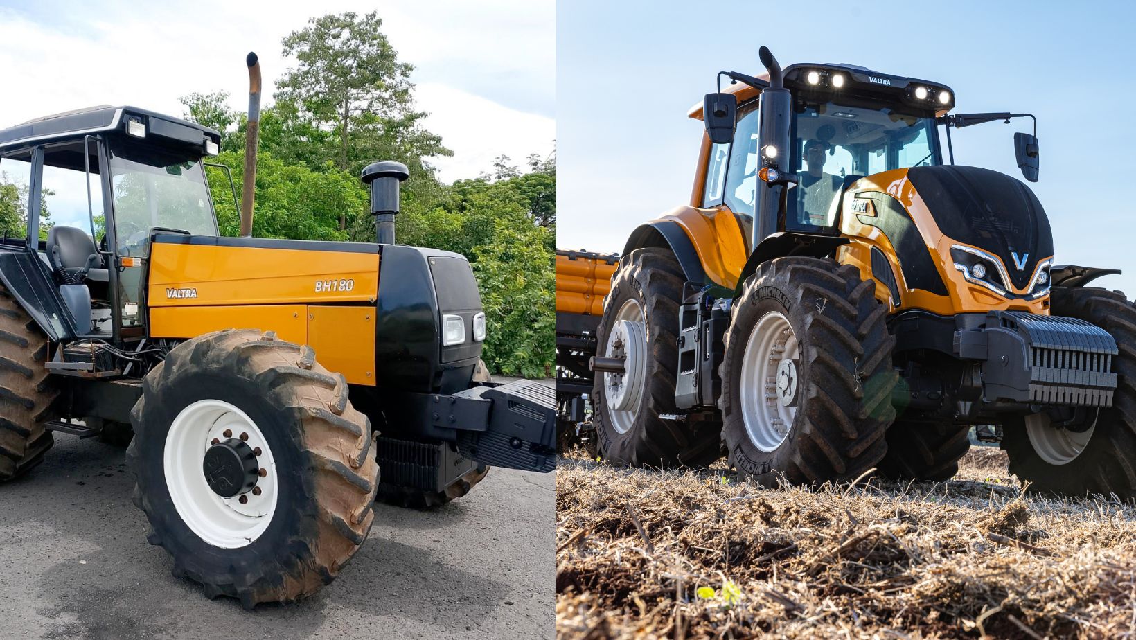 Evolucao - trator BH e serie M5 da Valtra
