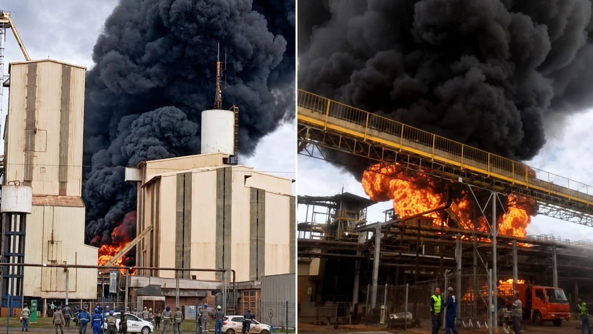 Fogo atinge instalações da cooperativa Coamo em complexo industrial