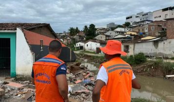Mais de 9,5 mil pessoas estão desabrigadas ou desalojadas após temporais em Pernambuco