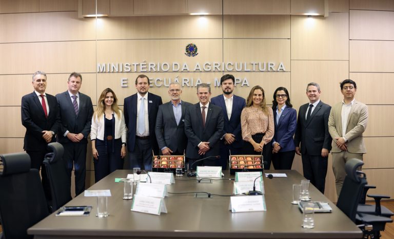 Ministro André de Paula e representantes da Abrafrutas debatem avanços para a fruticultura brasileira