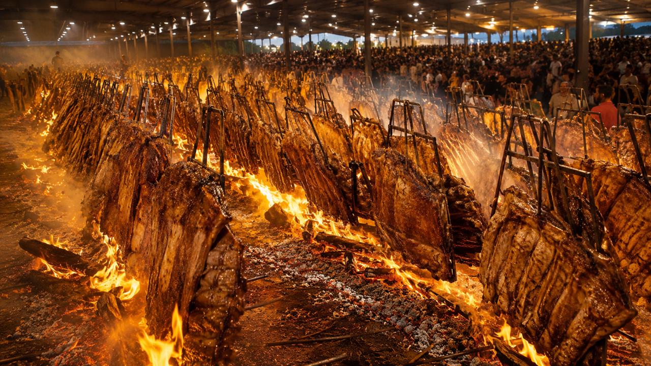 maior churrasco de fogo de chao do mundo