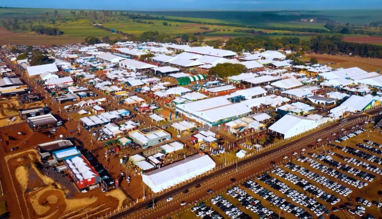 drone visao aerea da agrishow 2026