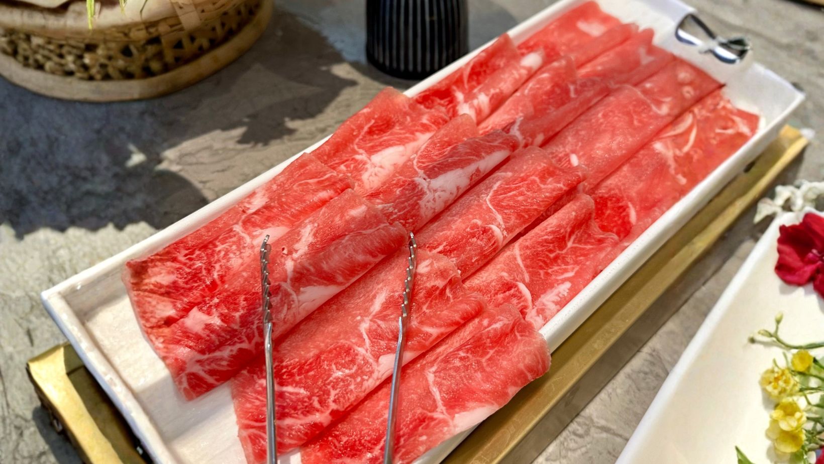 Carne de jumento servido em jantar