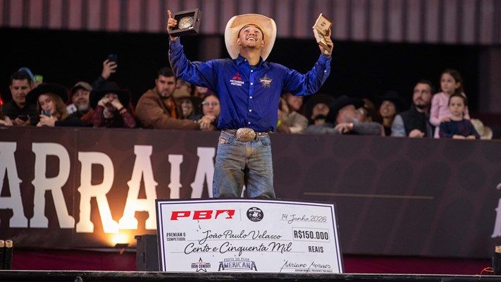 João Paulo Velasco vence o PBR Iron Cowboy em Americana e leva prêmio de R$ 150 mil